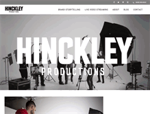 Tablet Screenshot of hinckleyproductions.com